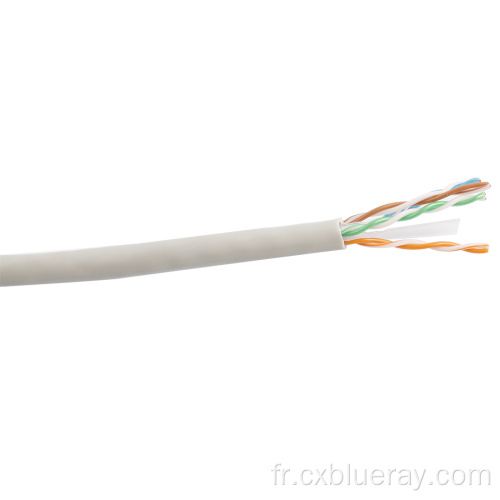 Pure Copper 23AWG UTP Cat6 Câble réseau avec test passé 500 MHz Fourniture d&#39;usine de haute qualité